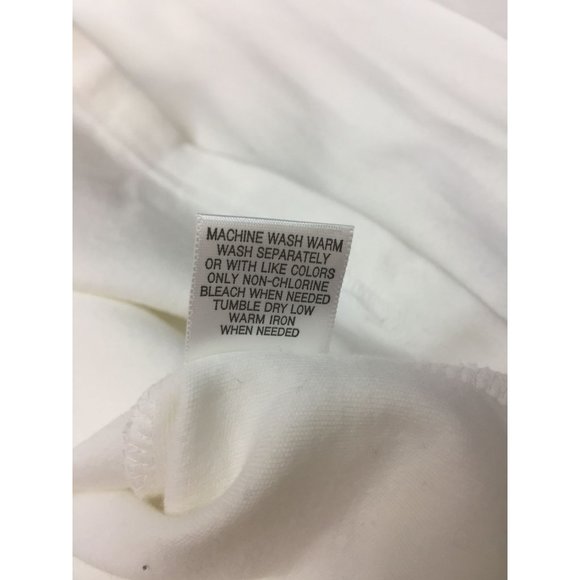 Studio Works Womens Long Sleeve Top Size Large White Turtleneck Pullover - Picture 8 of 10